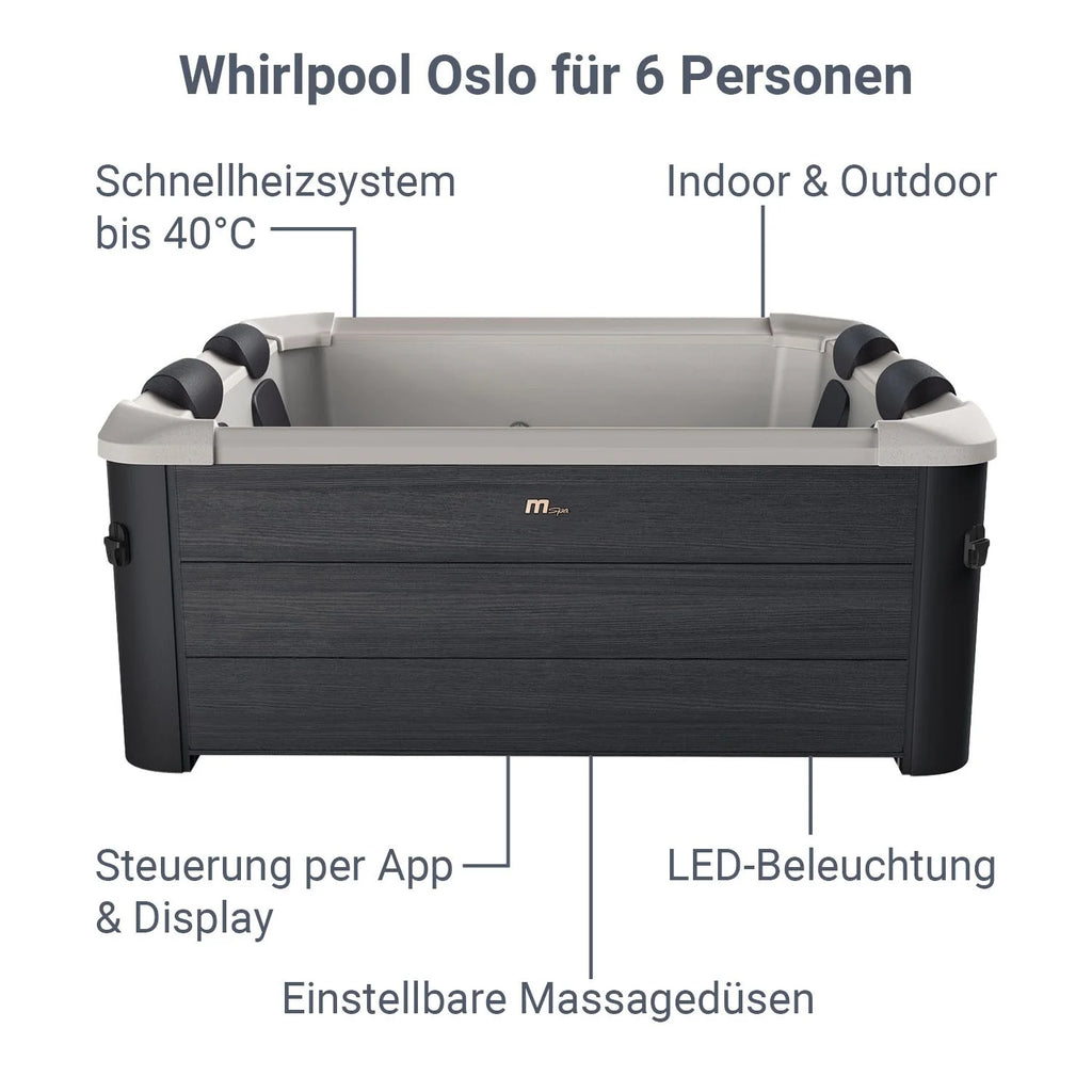 2025 Spa Whirlpool Oslo z oświetleniem LED
